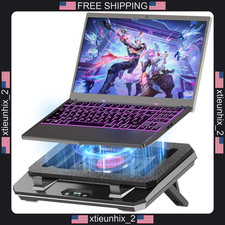 Laptop Cooling Pad 10-17 Inch with Adjustable Stand Turbo Fan Air Filter picture