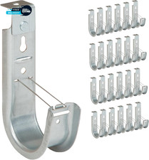 2-Inch Ceiling J Hook Cable Management Hook Retainer Clip 25-Pack picture