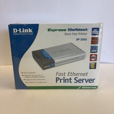 SEALED NEW D-Link DP-300U USB Fast Ethernet Print Server with Power Adapter 954 picture