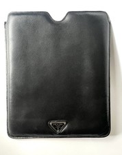 PRADA Authentic Black Leather IPad Tablet Case picture