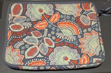 Vera Bradley Tablet Sleeve Case In Retired Nomadic Floral Pattern On Blue L Zip picture