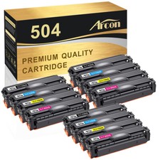 12 Pack CLT-K504S 504S Toner for Samsung SL-C1810W C1860FW CLX-4195 CLP-415N  picture