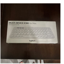 Logitech K380 for Mac Bluetooth Keyboard, Quiet Keys, Portable, White QWERTY picture
