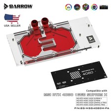 Barrow Full Cover GPU Water Block for MSI RTX 4080 Suprim X Gaming X Trio 16G picture