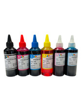 6x100ml bottles Cartridge Ink Jet Refill Kit Epson HP Cannon 6 colors picture