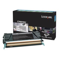Lexmark C746H1KG High-Yield Toner, 12000 Page-Yield, Black picture