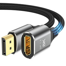 8k Displayport Extension Cable 1.5feet Displayport 1.4 Male To Female Extension picture