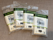 OR-40300546-33 - NIP Ortronics TracJack 4-Hole Faceplate w/ Label Ivory picture