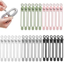 Reusable Silicone Cable Ties Adjustable Cord Organizer for Phone Earphone Laptop picture