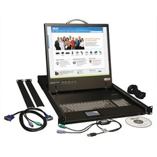 Tripp Lite 1U Rack-Mount Console with 17-in. LCD, w/ KVM Cable Kit picture