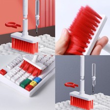 US 2 Pc Soft Brush Laptop Keyboard 5 in1 Multi-Function Computer Cleaning Tool picture
