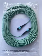 30M MPO-MPO 40 Gb 50/125 OM3 Fiber Cable 12 Strand Type B picture