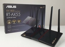 ASUS RT-AX55 AX1800 Dual Band WiFi 6 Gigabit Router picture