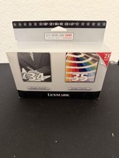 Lexmark No. 34 / 35 Twin pack Black And Color High Yield Ink Cartridges Sealed picture