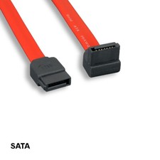 3 Feet Straight to Right-Angled 90° SATA Cable 7 Pin for PC HDD Data Transfer picture