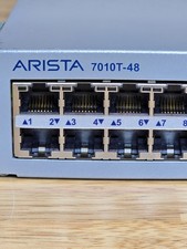 DCS-7010T-48-F Arista Networks 48P 1GbE 4P 10GbE SFP+ Switch With Rack Mounts picture
