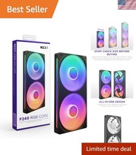 Efficient 240mm RGB Cooling Fan with Integrated LEDs - Ideal for Desktops picture