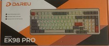 DAREU EK98 PRO Mechanical Keyboard RGB Wired/2.4G/Bluetooth QWERTY White/Orange picture