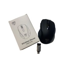 Wireless Mouse Model D-09 (CA57BN) Scroll Wheel Black with USB Receiver New picture