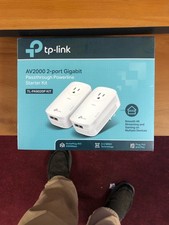 NEW TP-Link AV2000 Gigabit Passthrough Powerline Adapter Kit TL-PA9020P NEW picture