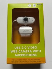 BRAND NEW SEALED Macally USB 2.0 Video Webcam with Microphone, White Web Cam picture