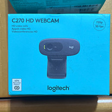 3- NEW- Logitech C270 HD Webcam High Definition 720p Max Video Resolution 30 fps picture