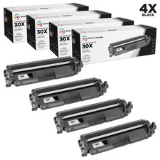 LD Compatible Replacements for HP 30X / CF230X Black Laser Toner Cartridges 4PK picture