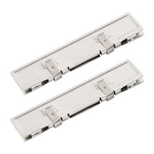 2 Silver Tone Aluminum Memory Heatsinks DDR Shim Cooler Heat Spreader Brand NEW picture