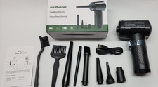 Electric Compressed Air Blower Duster  Computer Keyboard Powerful Rechargeable  picture