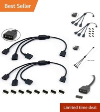 Versatile 3 Pin ARGB Splitter Extension Cables - Enhance Your RGB Setup (2 Pack) picture
