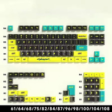 Cyberpunk 129 Key PBT Keycap Set Cherry Profile Translucent Gaming Keycaps picture