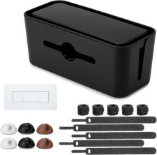 Bates- Cable Management Box, Medium, Cable Organizer Box, Cord Organizer Box, Ca picture