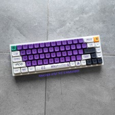 NEW EVA01 NEON GENESIS EVANGELION Keycap Set PBT XDA for MX Mechanical Keyboards picture