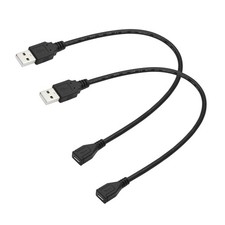 Maixbomr 2Pcs Micro USB Extension Cable 11in, A Male to Female...  picture
