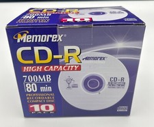 Memorex Compact Discs and Cases CD-R 700MB 80-Min High Capacity Recordable 10 picture