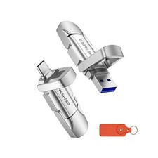 MOVE SPEED 256GB Solid State Flash Drive USB 3.2 520MB/s High Speed Type C US... picture