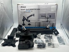 Inland Dual Screen Pole-Mounted Heavy-Duty Mechanical Spring Monitor Arm picture