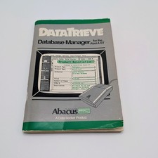Vintage Abacus Software Datatrieve Database Manager For Atari ST Book Only picture