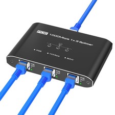 PoE Splitter 1 in 3 Out Gigabit Switch IEEE 802.3at/af 30W Power Over Hub picture
