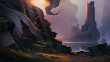 Landscape  art illustration nature ancient hardy fowler Custom Gaming Mat Desk picture