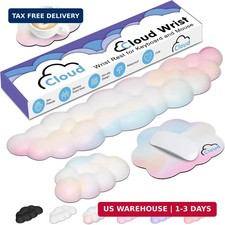 4 in 1 Ergonomic Leather Cloud Wrist Rest Keyboard and Mouse Pad & Coaster picture