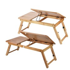 4 Angle Laptop Holder Wooden Bamboo Laptop Table Reasonable Size picture