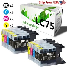 10PK LC75 LC75XL LC-75 Ink Cartridge for MFC-J6710DW MFC-J835DW Inkjet Printer picture