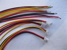 100 pcs Pitch 1.25mm 3 Pin Polarized Connector with 28AWG 15cm Leads Cable picture