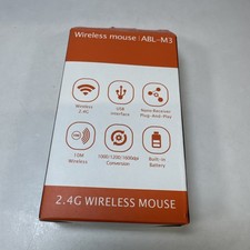 OKIMO ABL-M3 Rechargeable 2.4G Wireless Mouse Nano Receiver White New picture
