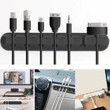 Silicone Cable Organizer Clips USB Cable Winder Desk Wire Holder for Mouse Headp picture