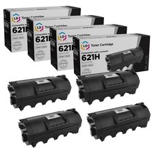 LD Compatible Lexmark 62D1H00 / 621H 4PK HY Black Laser Toner Cartridges picture