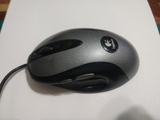 Logitech MX500 Optical Gaming Mouse Wired USB 8 Button Silver Black Tested Works picture