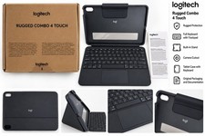 Logitech Rugged Combo 4 Touch YU0080 iPad Keyboard Case Trackpad Dark Blue picture