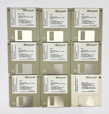 Microsoft Windows For Workgroups v 3.1 Network OS Software 3.5” Disks + Driver picture